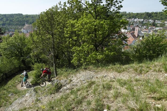   Midway through the second stage on the descent to Eichstätt.