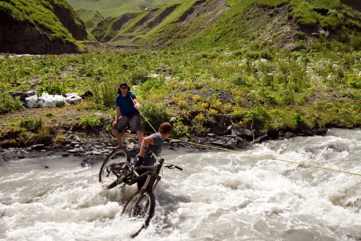   After an initial dry spell, soon constantly wet feet...