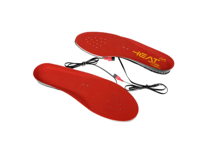   The Mematec heating soles in the test.