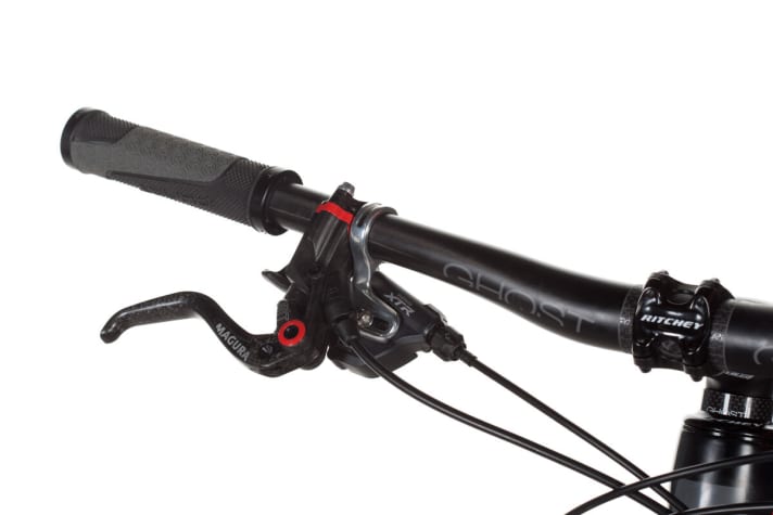   Magura's new MT 8 brakes worked well. However, the brake lever has a soft pressure point that takes some getting used to (flexes).