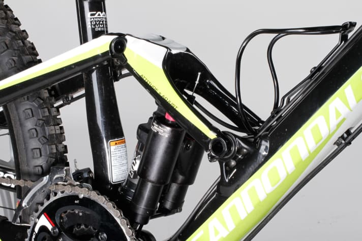   Das Jekyll hat ein zweifach verstellbares Fahrwerk: steife Konstruktion, tiefer Schwerpunkt.