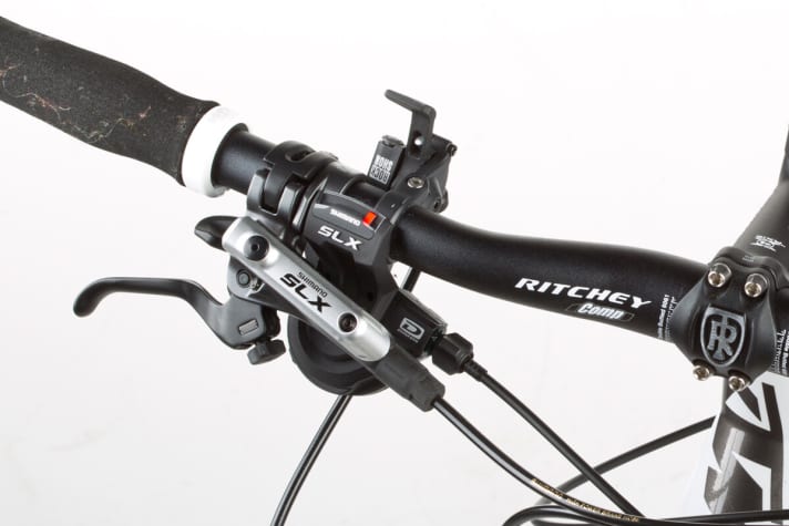   Shimanos SLX- Stopper: In diesem Test war keiner ergonomischer oder besser zu dosieren.