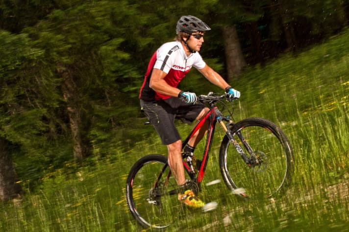   The first ride test of the EI-Shock suspension with the new Ghost 29er fully.