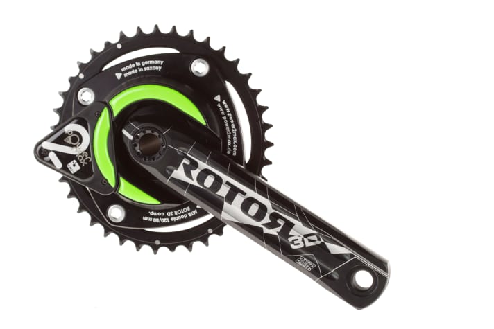   Das Power2max-System an einer Rotor-Kurbel.