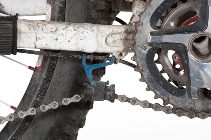   Guide zeigte mehr Führungsstärke als die Original-Kettenführung.