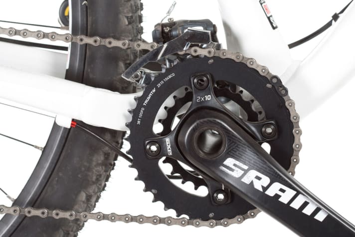   If you're going to use a double, then do it properly: For 29ers, the 38/24 front combination with 11-36 is still a sensible option.