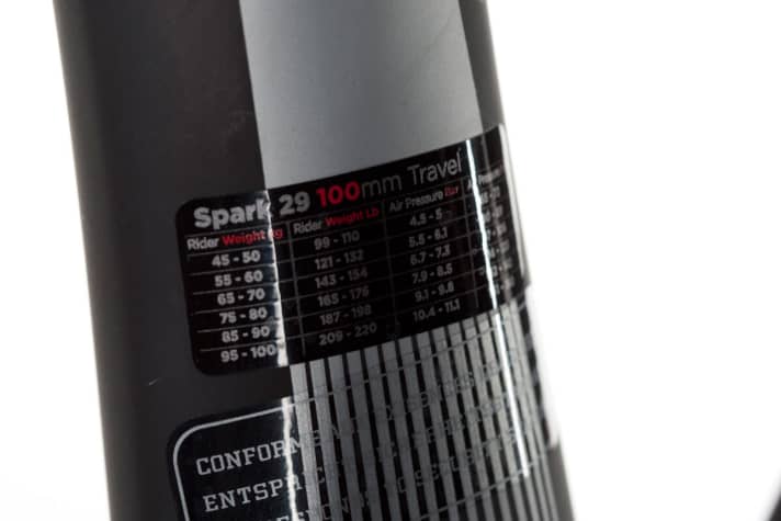   Why doesn't everyone do this? Tuning aid for the shock on the Scott Spark.