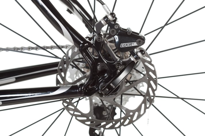  The Elixir 5 brakes (also on the Bulls) made the best impression in the test field. Top: plenty of braking power and good modulation.