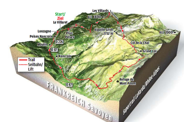   The start and finish of the La Varda Supertrail is the village of Le Villaret