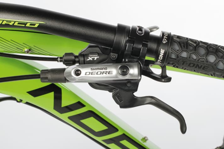   Norco Fluid 7.1 2014: Even if the equipment is reasonably priced at € 2249, the precise XT shifters are an investment in the right place.