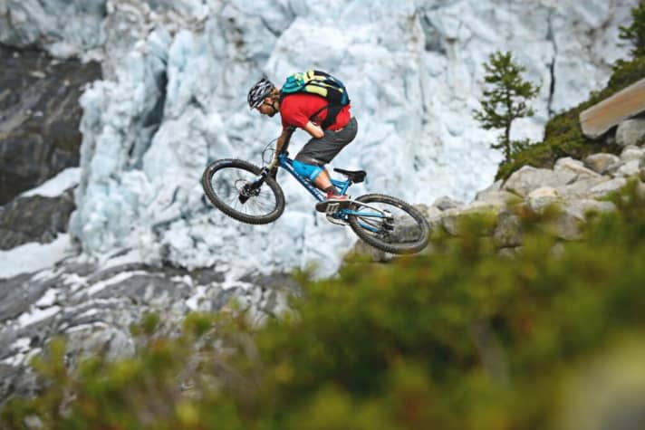   Special freeride routes across the Alps focus on downhill fun.