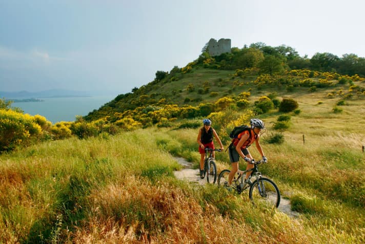Ausgeschildert: die Trails um den Trasimeno-See