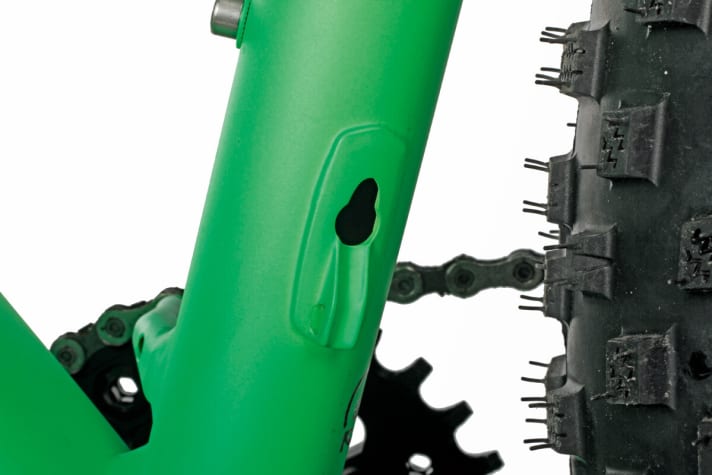 Trek (photo), Borealis, Canyon, Rocky Mountain: These four manufacturers have made provisions. The frames are already prepared for a telescopic seatpost with linkage in the seat tube.