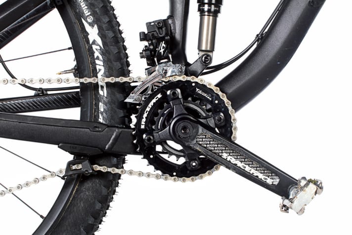   Wenn Zweifach, dann bitte so: 36/22 mit echtem Klettergang ist eine sinnvolle Abstufung für (schwere) 29er-All-Mountains wie das Canyon Spectral.