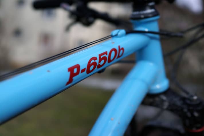   Clear message: P-650b is the product code for the 27.5 inch wheel size.