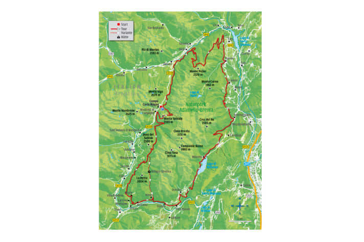   The highlights of the Expert Tour in the Brenta Dolomites are crisp climbs.