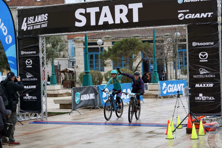   Shortened, but still crisp: The final on the island of Lošinj turned into a slog in the rain.