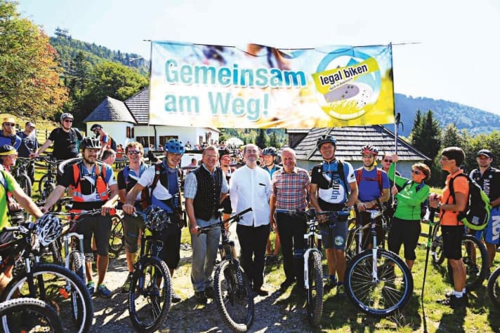 Upmove setzt sich für die Legalisierung des Mountainbikens in Österreich ein.