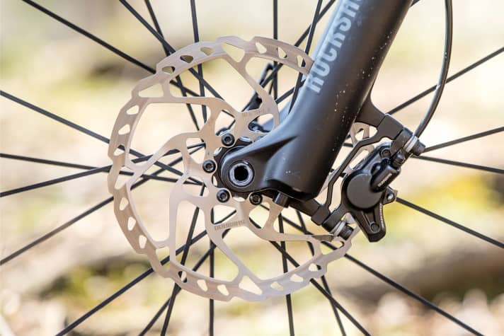   The RT66 disc has a 6-hole mounting. The Shimano RT64 is used for centre-lock hubs.