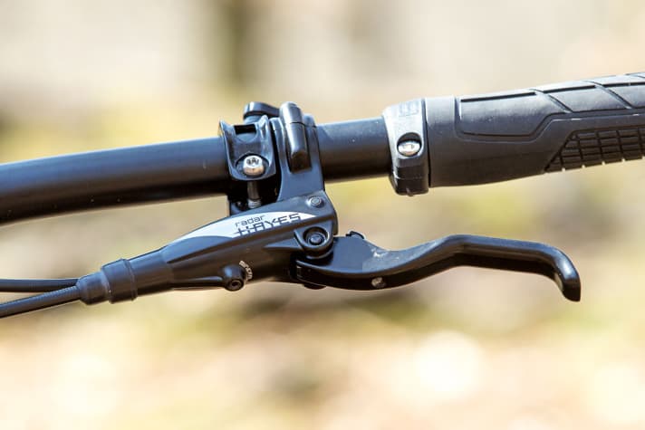   Für große, kräftige Hände: Hebel der Hayes Radar.