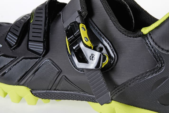   Easy to operate, well positioned and finely adjustable: the operation of the ratchet on the Bontrager Rhythm MTB particularly appealed to the testers.