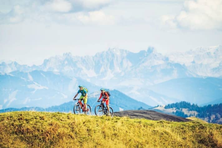   At the very top of the Hundstein, high above Maria Alm, the view of the mighty Hochkönig massif is unique.