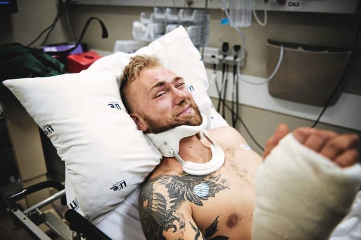   Matt MacDuff fails, but is still happy. "I was so happy to be alive, I couldn't get the grin off my face," he said.