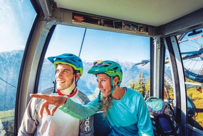   Noch mal? Kein Problem: Die Wildkogelbahn in Neukirchen und die Panoramabahn in Hollersbach helfen wieder nach oben.