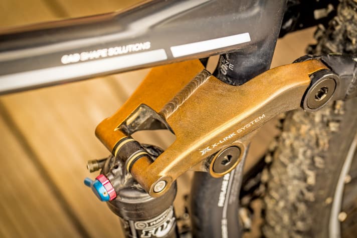   Faded: The Bergamont has probably spent too much time in the sun over almost 4000 kilometres. The once black rocker gradually turned golden in colour.