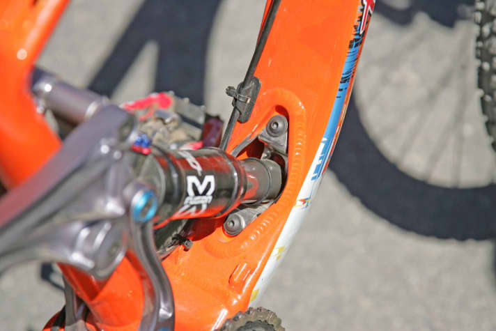 The brains behind Tantrum Bikes call this rear suspension system the "Missing Link".