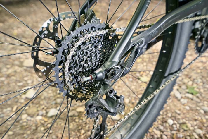   The extremely compact rear triangle of the Trek Stache is the result of a great deal of design effort.