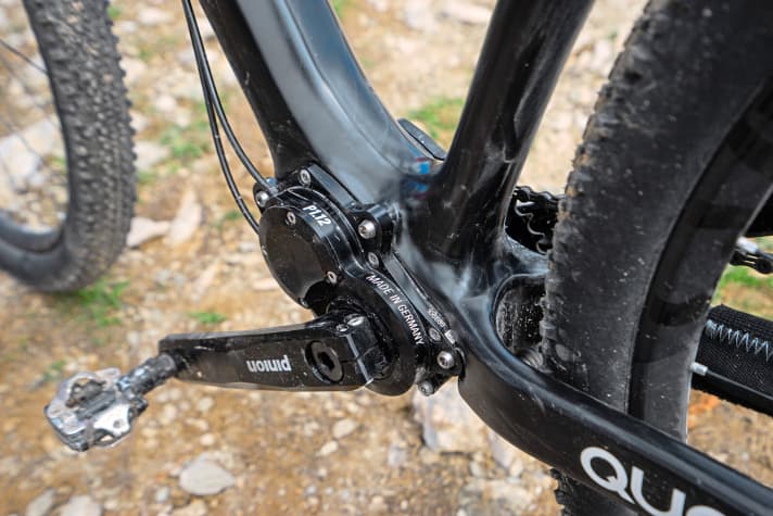   Quantor integriert das Pinion-Getriebe formvollendet in den Carbon-Rahmen.