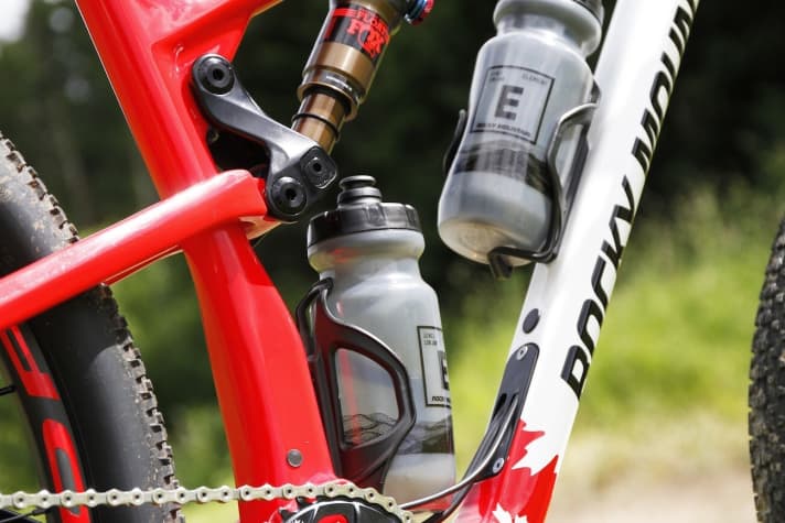  There is space for two bottle cages in the frame.