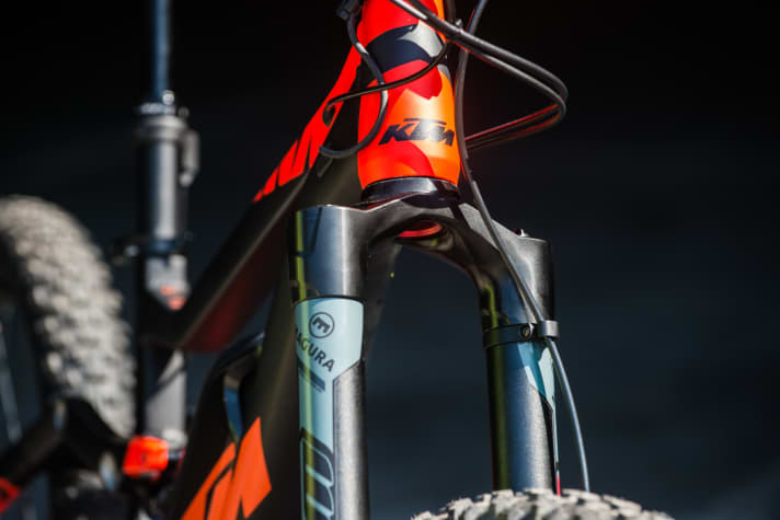   The massive fork crown contributes to the high overall weight.