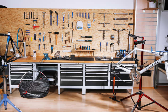   The equipment for the professional workshop