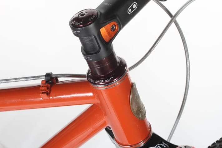   Selbstverständlich an Bord: ein Chris-King-Steuersatz.