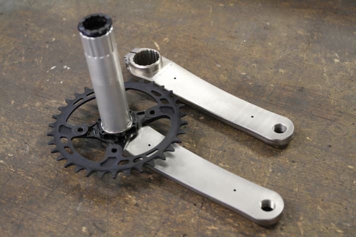   Interior view of the elegant crank arms