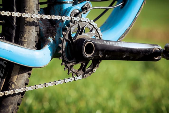   Simply not enough: The range of the 1x11 drivetrain didn't make me happy in the Alps. The Trek Remedy was always missing a gear.