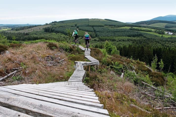   400 Kilometer: Im schottischen Trailcenter 7 Stanes lässt es sich lange aushalten.