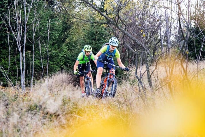   A stone's throw away: the mountain bike tours in Sternenland can be combined with those in Granitland.