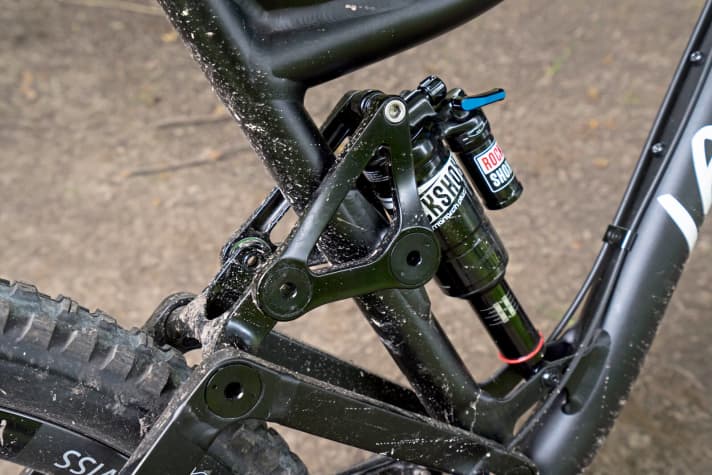   Last Coal SL: 26-inch option: The geometry can be customised by swapping the link between the rear triangle and the link arm.