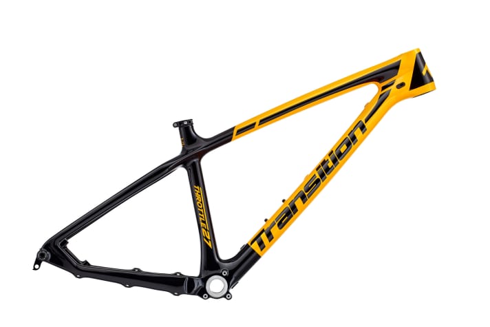   Transition Throttle frame in Hot Mustard.