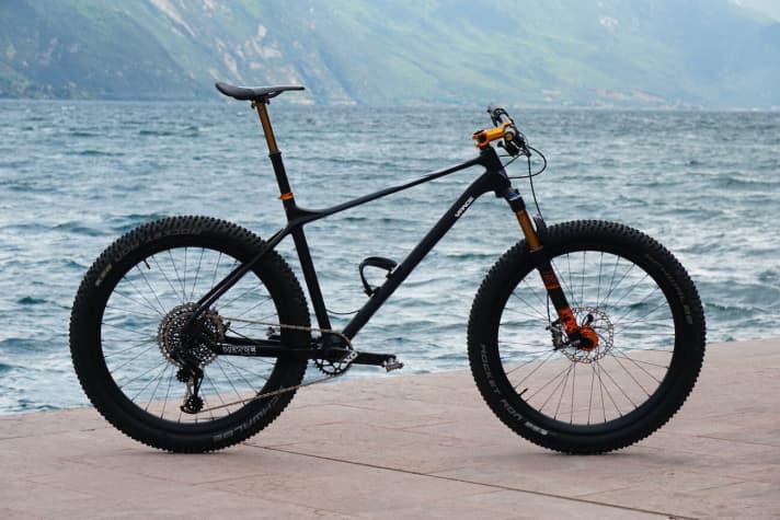   The show version of the Vpace Ctrail comes with a Fox Transfer dropper post and Fox 34 fork at a slim 9.9 kilos - the finest equipment from Tune makes it possible.