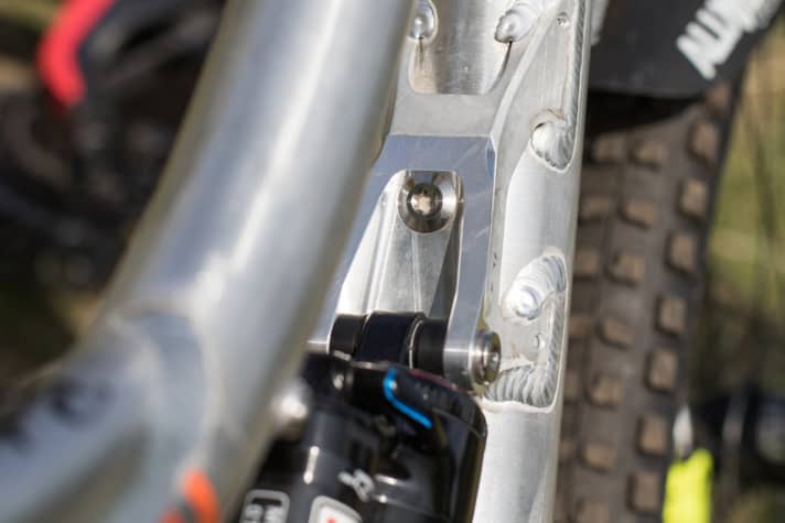   The damper mount can be screwed over to fit dampers with a different installation dimension.