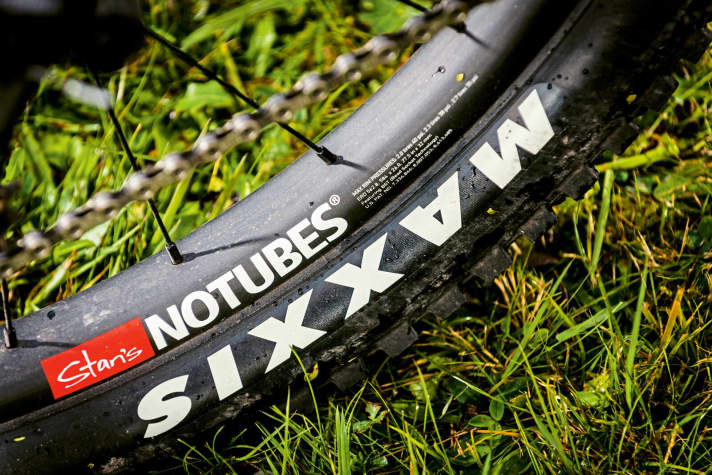   Transition Scout Carbon V1: Transition relies on wide carbon rims, but wastes potential by using heavy 250 gram tubes instead of tubeless.    