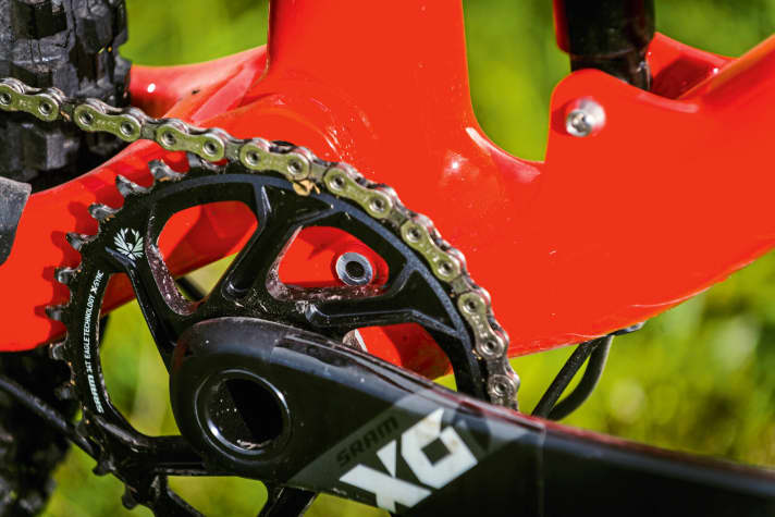   Transition Scout Carbon V1: Die Eagle-Schaltgruppe ist der Liebling unter den Trailbike-Tunern.