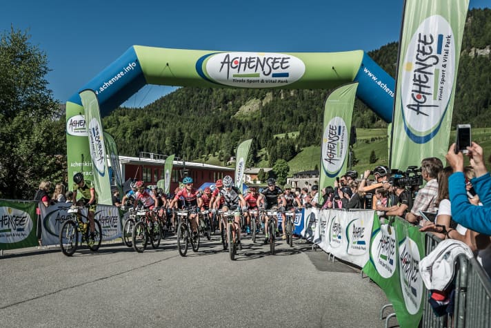   Four marathon routes were on offer at the MTB Festival on Lake Achensee at the weekend.