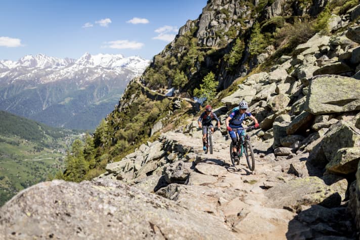   Zwischen den Checkpoints Märjela und Moosfluh.