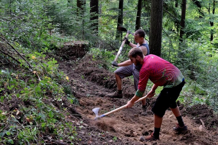   In most cases, not only hard-working hands are needed to build a trail - money also has to be invested.