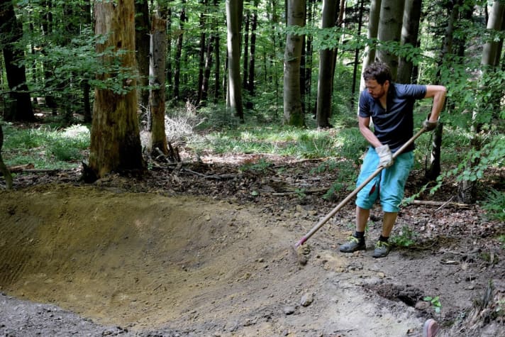   The finishing touches for the new neighbour.